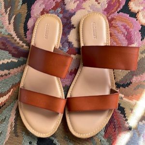 Old Navy Brown Leather Sandals